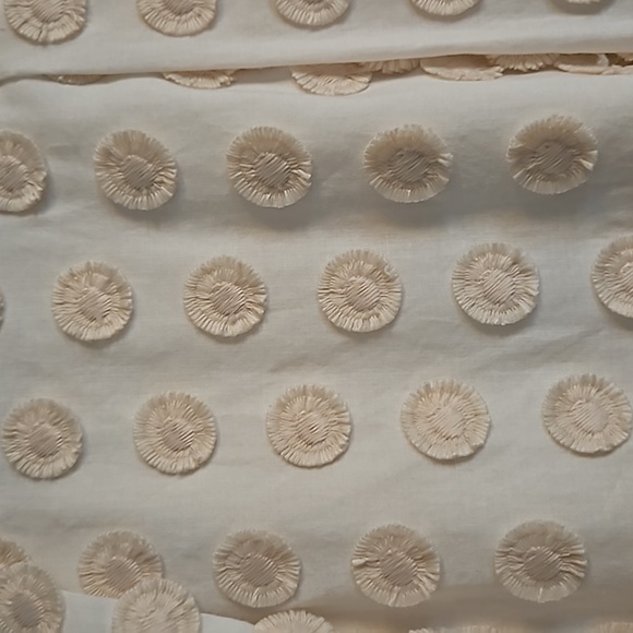 J Crew Marine Salt Fringe Dot Flower Midi Skirt sz 16 - Picture 2 of 6